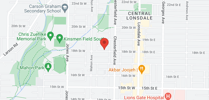 map of 234-236 W 18TH STREET